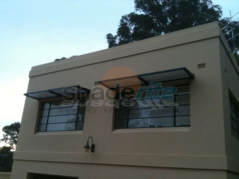 Aluminium louvre awning installation, Sydney