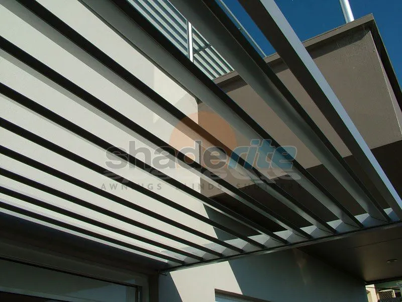 Aluminium louvre awning installation, Sydney