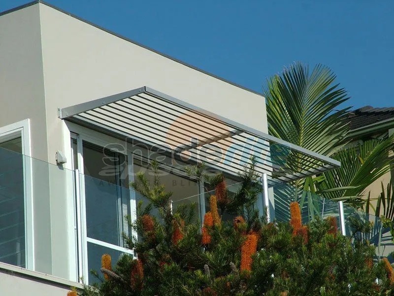 Aluminium louvre awning installation, Sydney