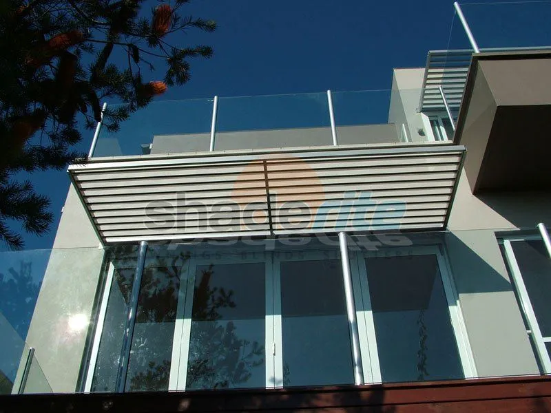 Aluminium louvre awning installation, Sydney