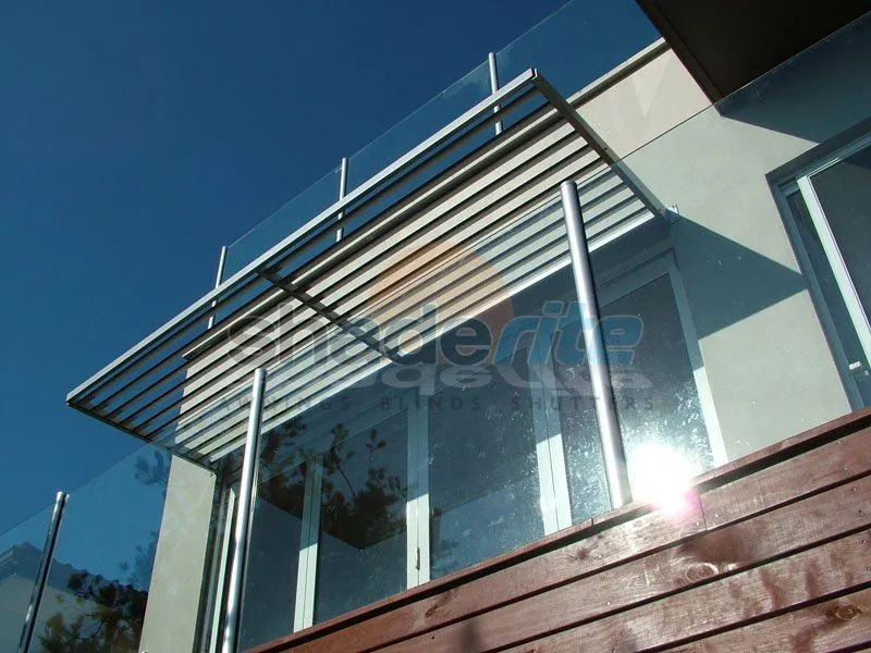 Aluminium louvre awning installation, Sydney
