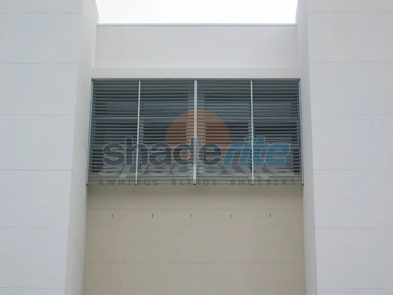 Aluminium louvre awning installation, Sydney