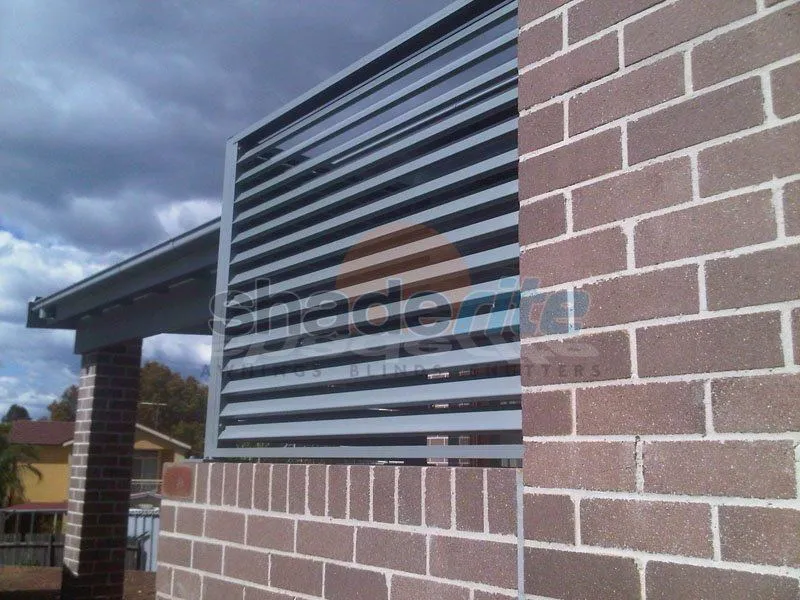 Aluminium louvre awning installation, Sydney