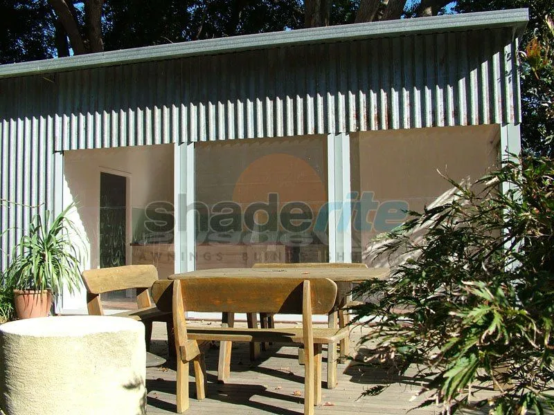 Clear PVC awning / cafe blind installation, Sydney