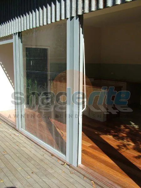 Clear PVC awning / cafe blind installation, Sydney