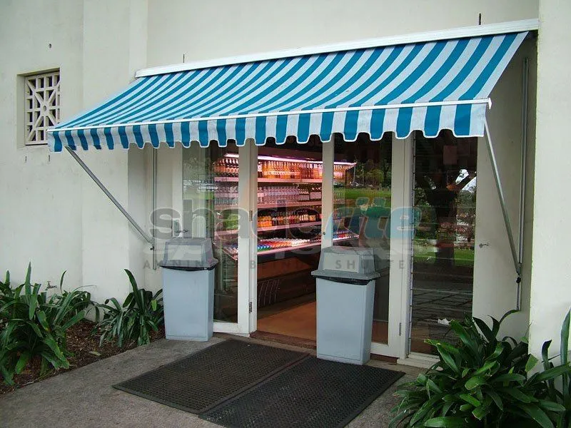 Drop arm awning installation, Sydney