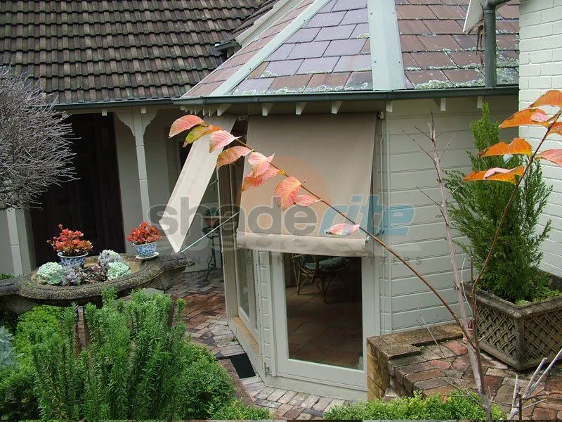 Drop arm awning installation, Sydney