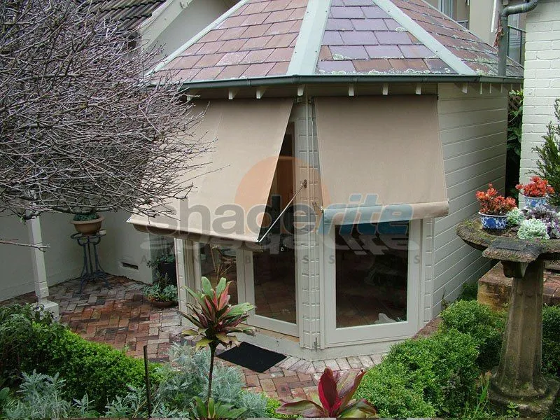 Drop arm awning installation, Sydney