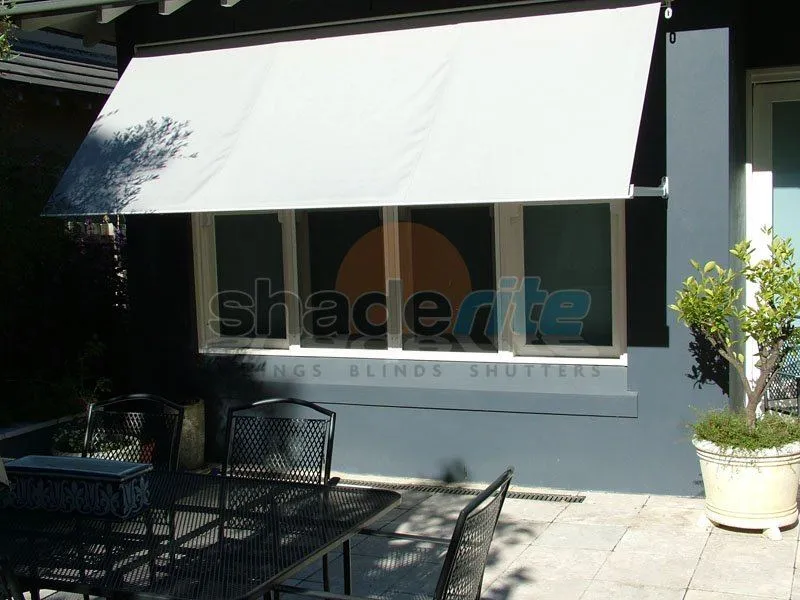Drop arm awning installation, Sydney