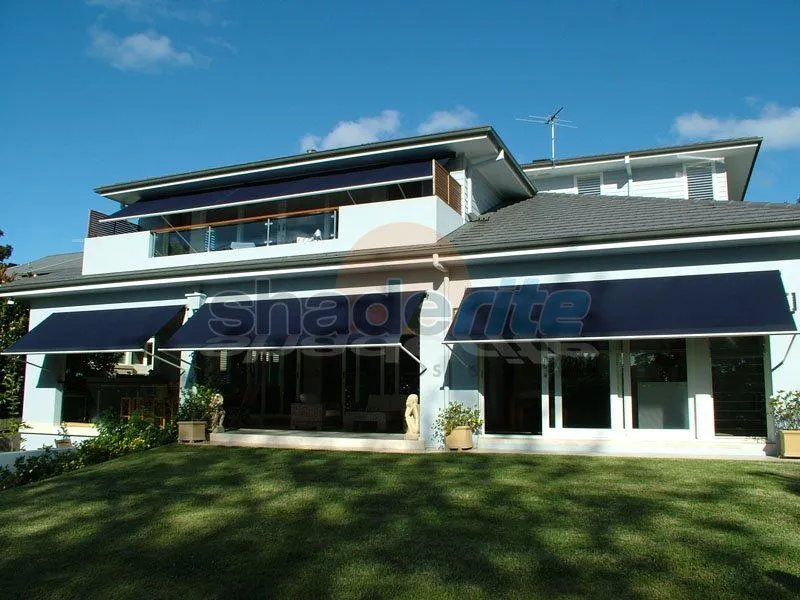 Drop arm awning installation, Sydney