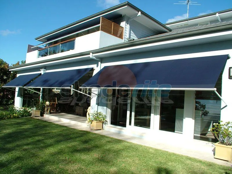Drop arm awning installation, Sydney