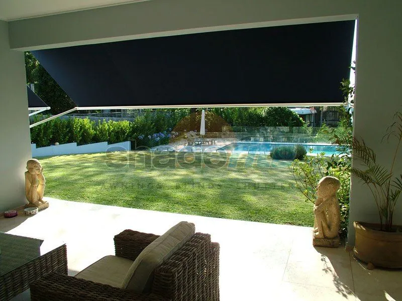 Drop arm awning installation, Sydney