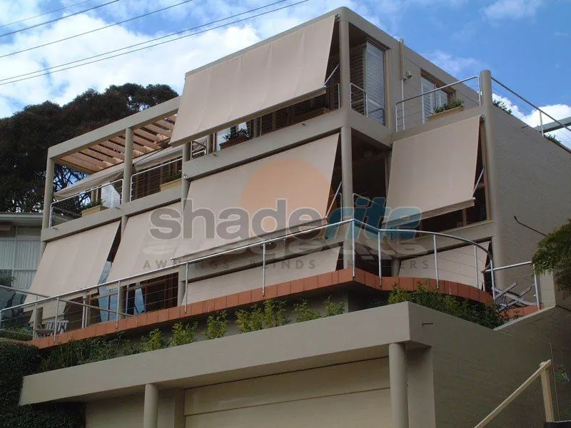 Drop arm awning installation in Clontarf, Sydney
