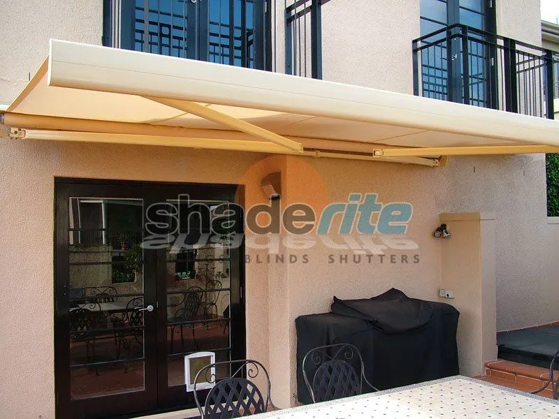 Folding arm retractable awning installation, Sydney