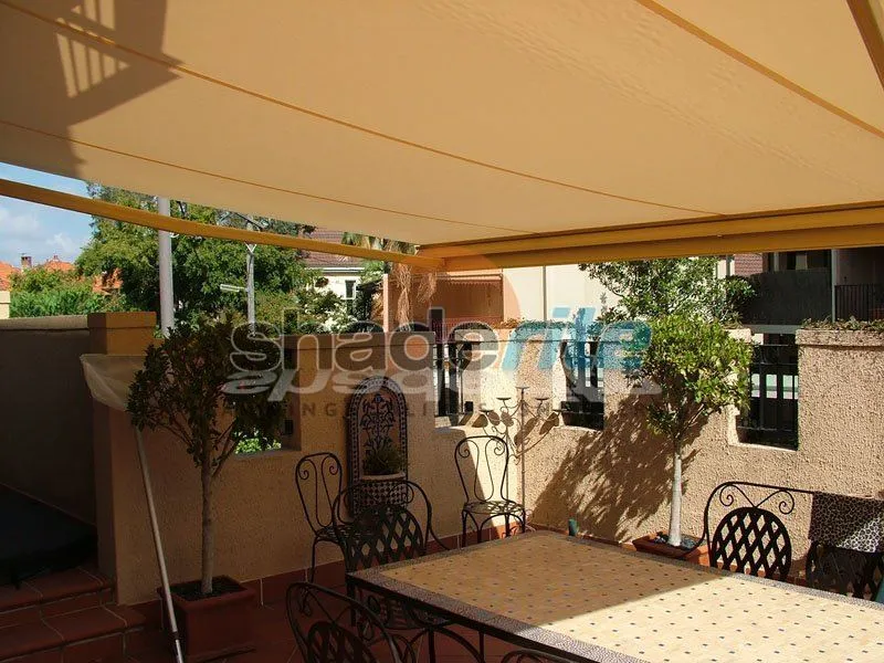 Folding arm retractable awning installation, Sydney