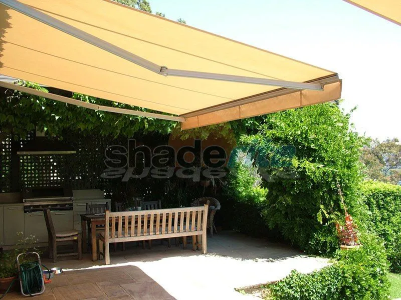 Folding arm retractable awning installation, Sydney