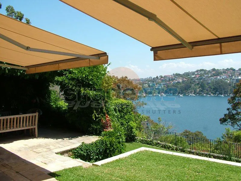 Folding arm retractable awning installation, Sydney