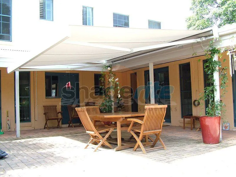 Folding arm retractable awning installation, Sydney