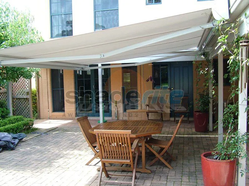 Folding arm retractable awning installation, Sydney