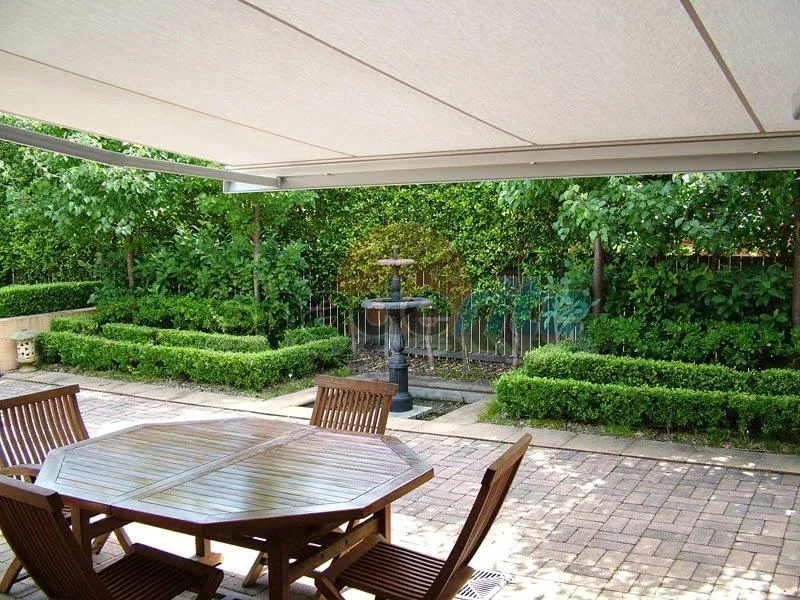 Folding arm retractable awning installation, Sydney