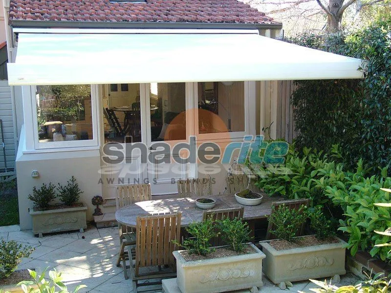 Folding arm retractable awning installation, Sydney