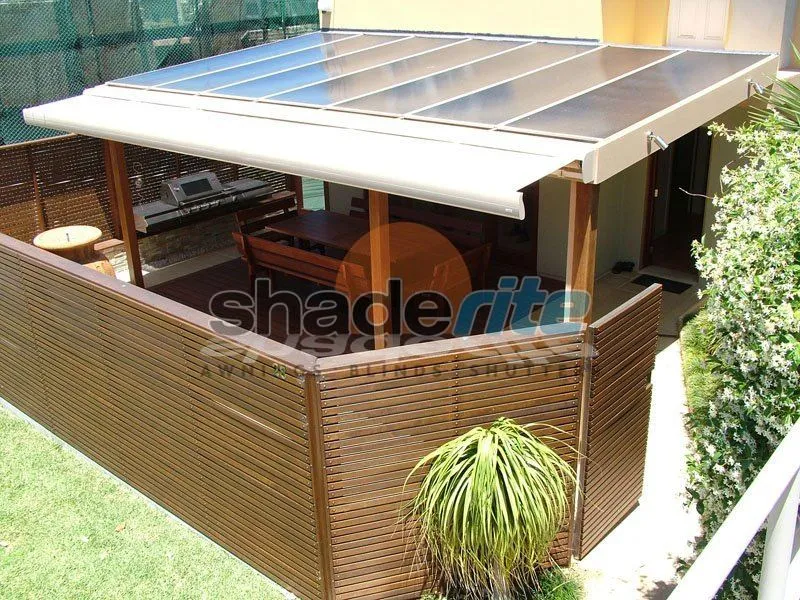 Folding arm retractable awning installation, Sydney