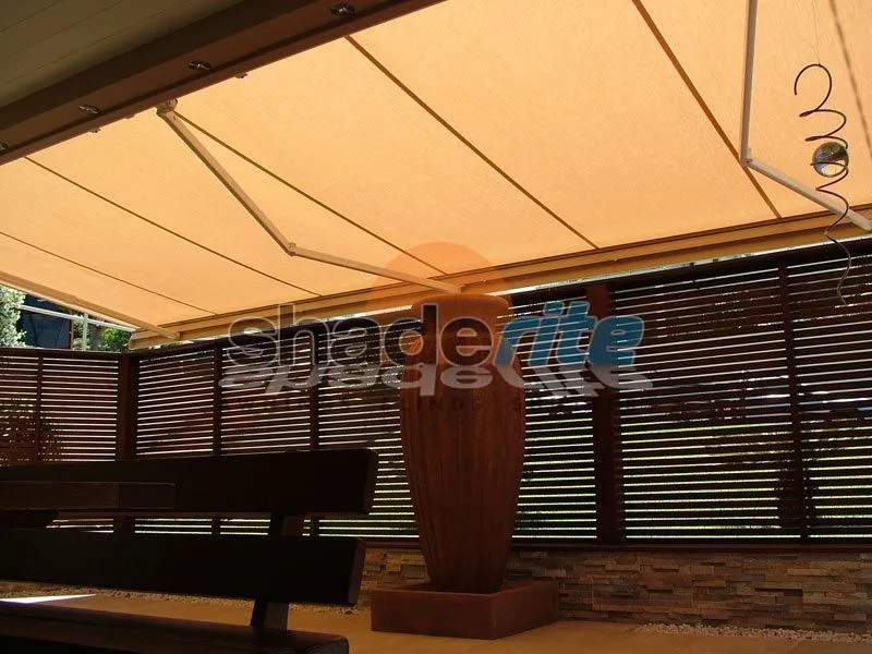 Folding arm retractable awning installation, Sydney