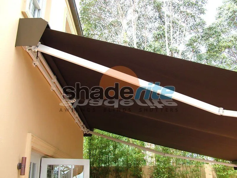 Folding arm retractable awning installation, Sydney