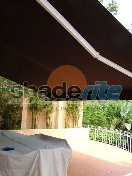 Folding arm retractable awning installation, Sydney