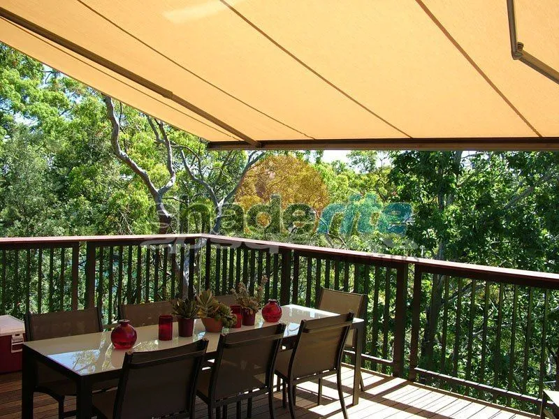 Folding arm retractable awning installation, Sydney