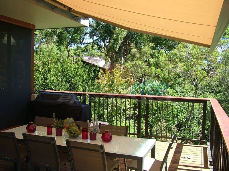 Folding arm retractable awning installation, Sydney