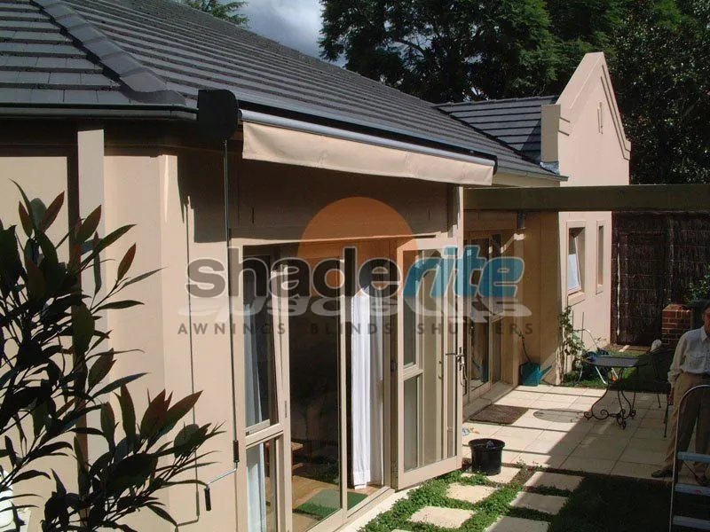 Folding arm retractable awning installation, Sydney