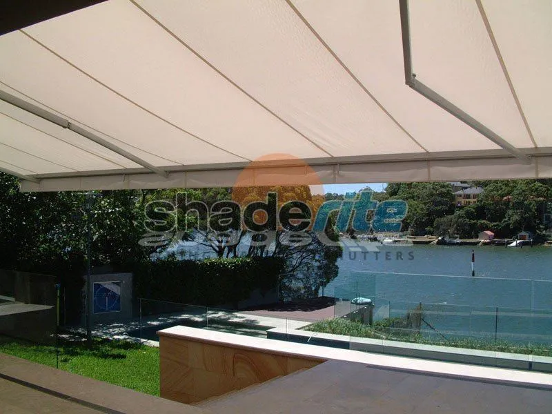 Folding arm retractable awning installation in Hunters Hill, Sydney