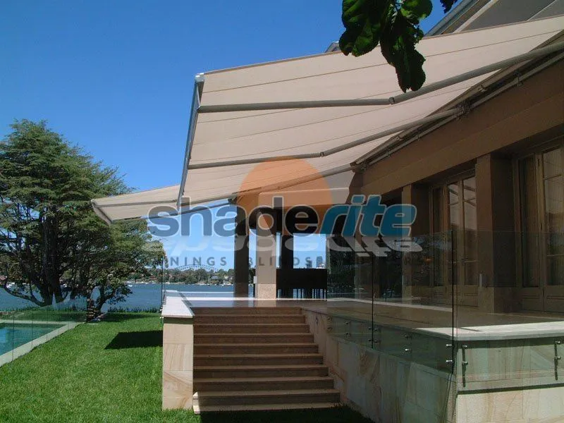 Folding arm retractable awning installation in Hunters Hill, Sydney