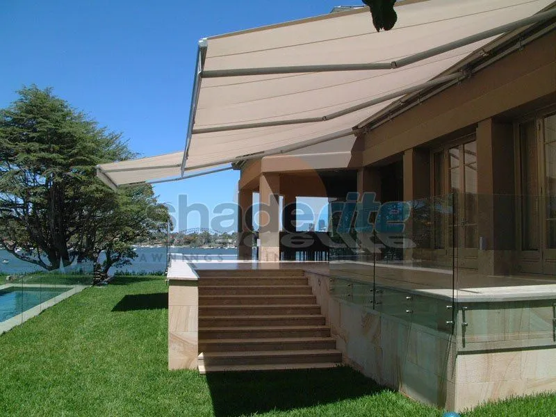 Folding arm retractable awning installation in Hunters Hill, Sydney