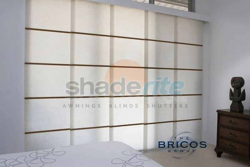 Panel glide blind installation, Sydney