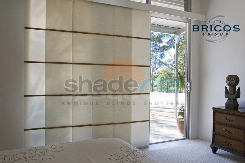 Panel glide blind installation, Sydney