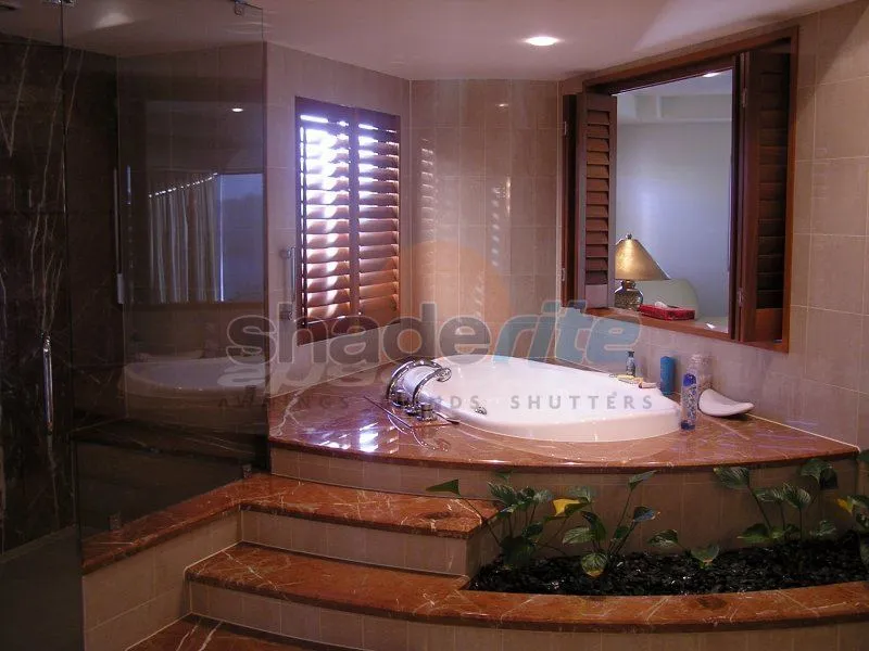 Timber plantation shutter installation, Sydney