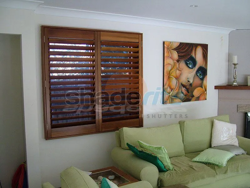 Timber plantation shutter installation, Sydney