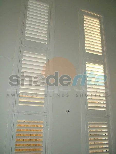 Timber plantation shutter installation, Sydney