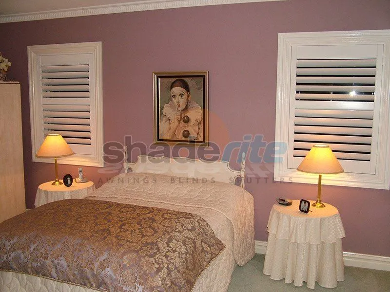 Timber plantation shutter installation, Sydney