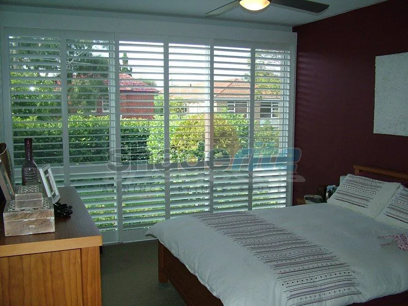 Timber plantation shutter installation, Sydney