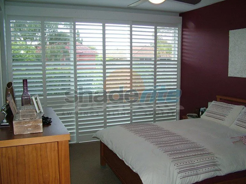 Timber plantation shutter installation, Sydney