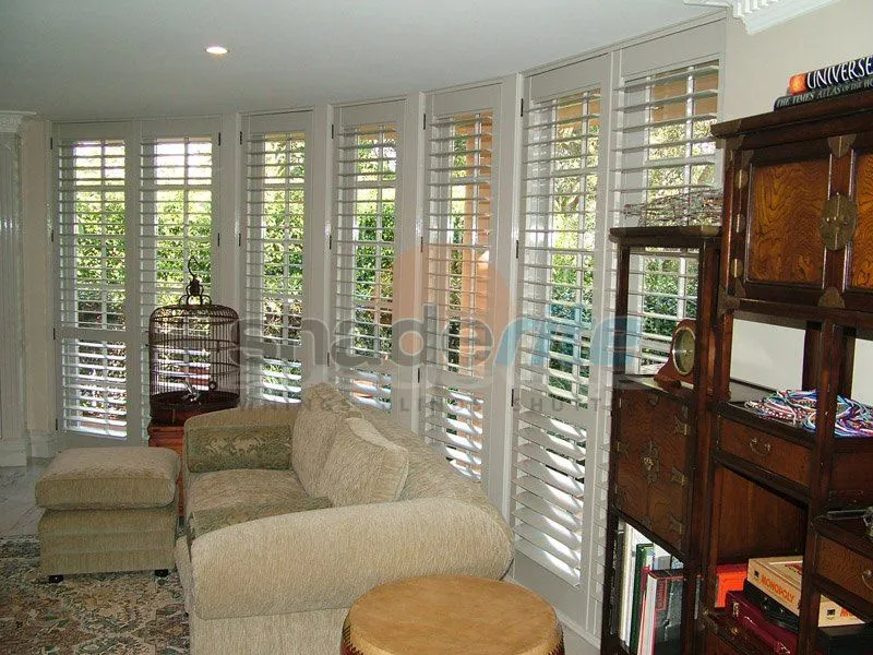 Timber plantation shutter installation, Sydney