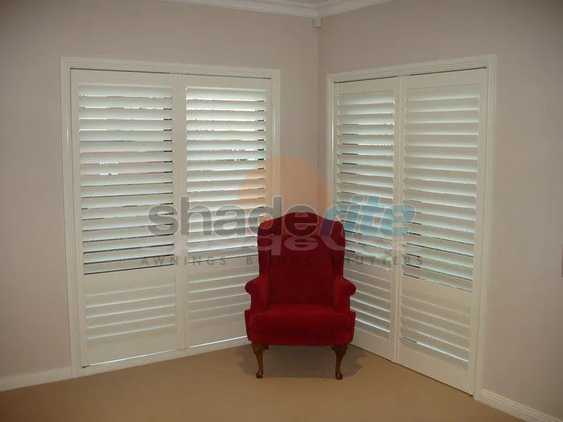 Timber plantation shutter installation, Sydney